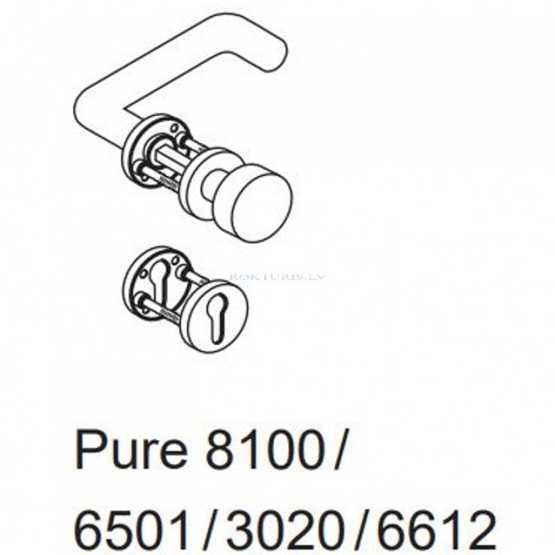 Door handle PURE 8100/3020/6501/6612
